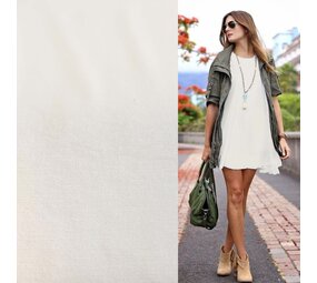VJ COUPON Bamboo Jersey Uni BV03 - cream 180X145CM VJ COUPON Bamboo Jersey Uni BV03 - cream 180X145CM
