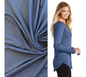 VJ COUPON – Premium-Viskose-Jersey PV22 – Jeansblau, 130 x 160 cm VJ COUPON – Premium-Viskose-Jersey PV22 – Jeansblau, 130 x 160 cm