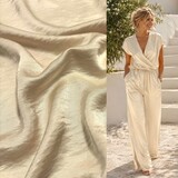 Satin extensible soyeux SI20 - crème vanille