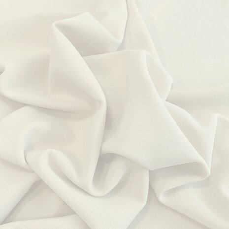 VJ COUPON 	Scuba Crêpe CR24 - crème-  135+70X140CM