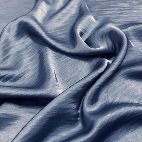 Satin extensible soyeux SI23 - bleu tourterelle Satin extensible soyeux SI23 - bleu tourterelle