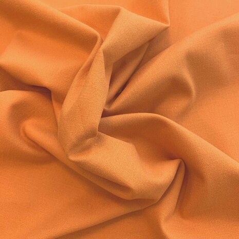 VJ COUPON -  Stretch Linnen L29 sinasappel  100X140CM