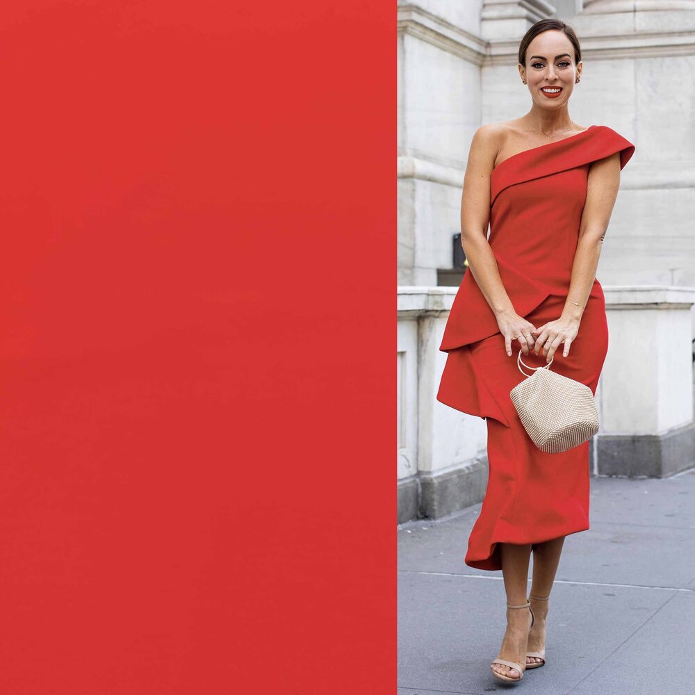 VJ COUPON Punta di Roma P02 - rouge feu 70+50 X145CM VJ COUPON Punta di Roma P02 - rouge feu 70+50 X145CM