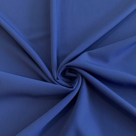 VJ COUPON Gabardine Terlenka Stretch T01 - kobalt blauw 70+90 X140CM