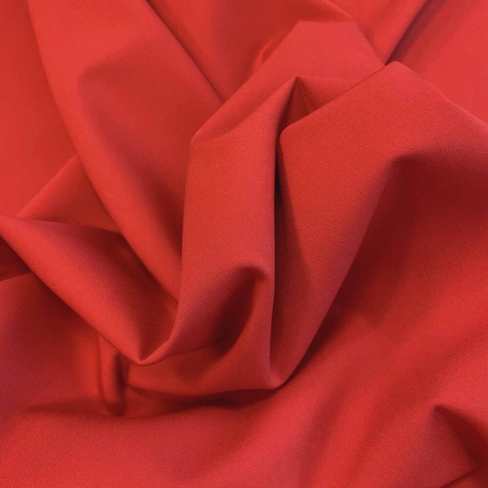 VJ COUPON -Gabardine Terlenka Stretch T16 - rood   130X140CM