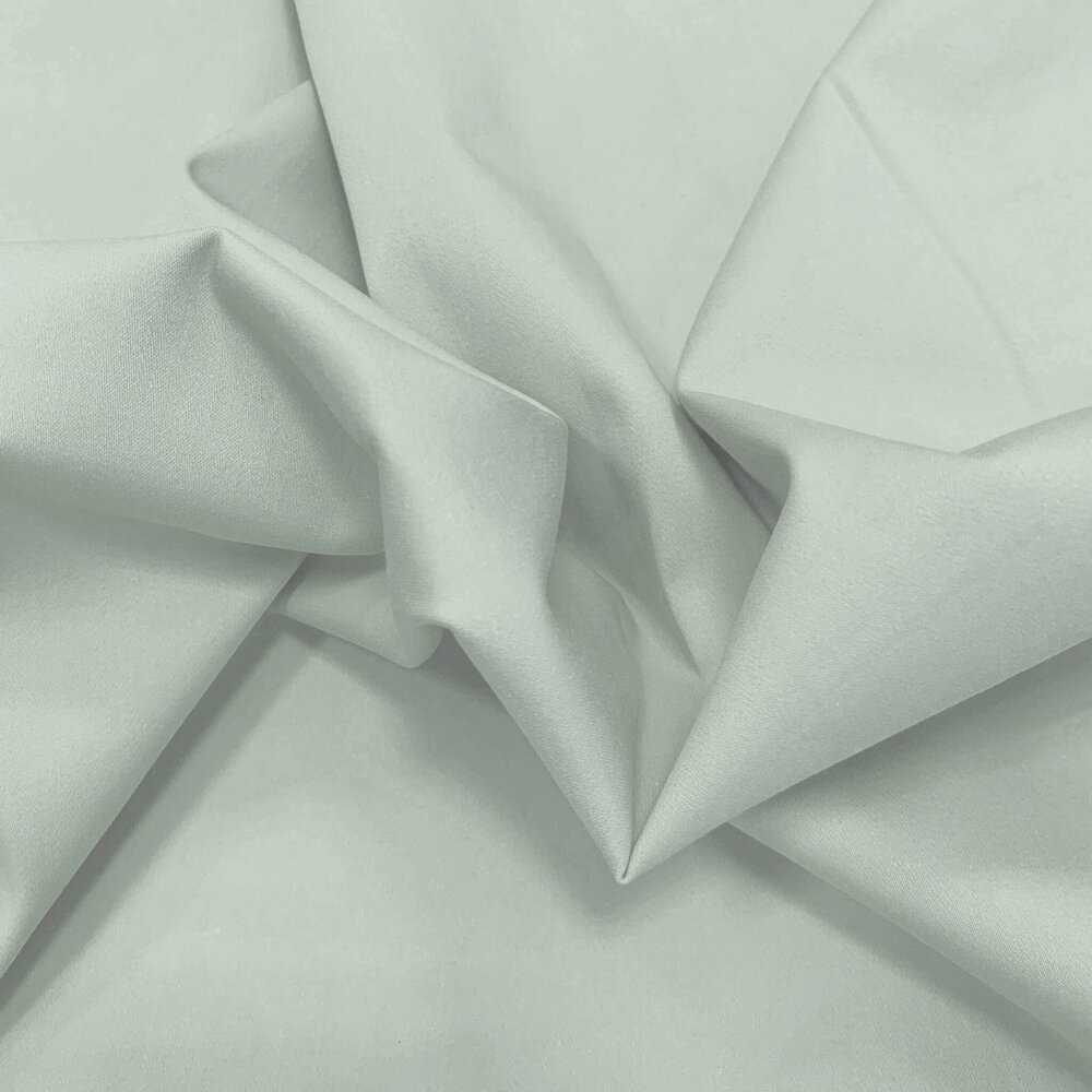 COUPON VJ - Satin Coton Extensible Confort SK18 - vert menthe doux 200 x 135 cm