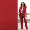 VJ COUPON Gabardine extensible en bambou BC07 - rouge 125 x 150 cm