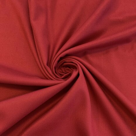 VJ COUPON Bamboe Gabardine Stretch BC07 - rood  125X150CM