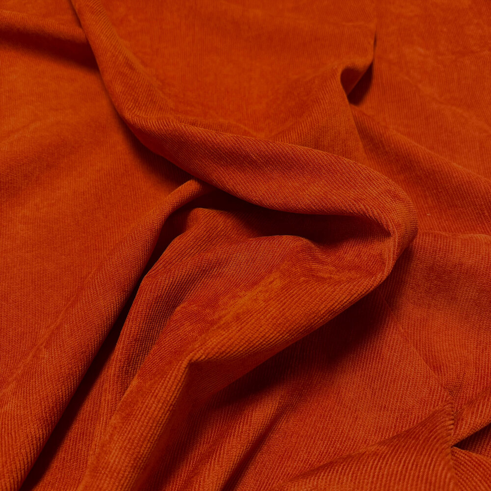COUPON VJ - Velours côtelé fin - BA10 - Orange 130 x 140 cm COUPON VJ - Velours côtelé fin - BA10 - Orange 130 x 140 cm