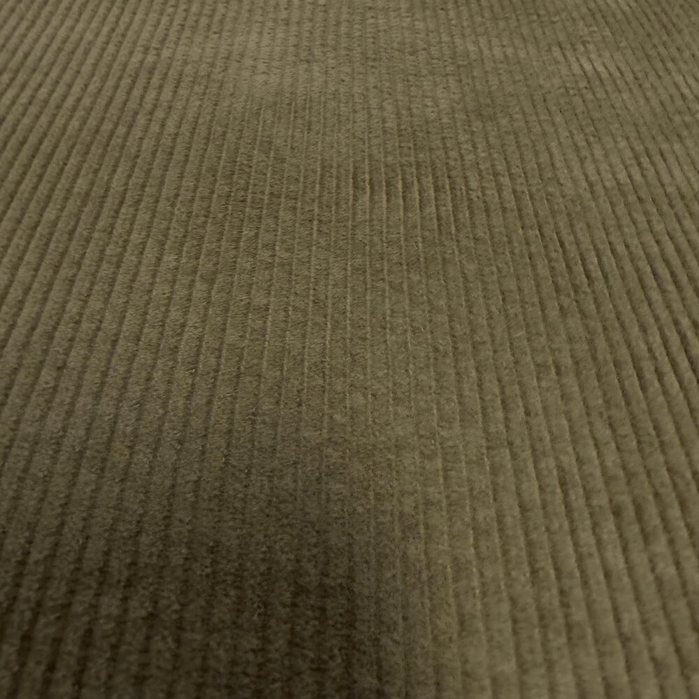 VJ COUPON - Katoen Corduroy Stretch AB34 - olijfgroen  80X140CM