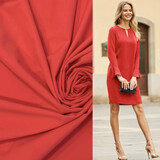 VJ COUPON - Travel Stretch Jersey BJ47 - red 160X140CM