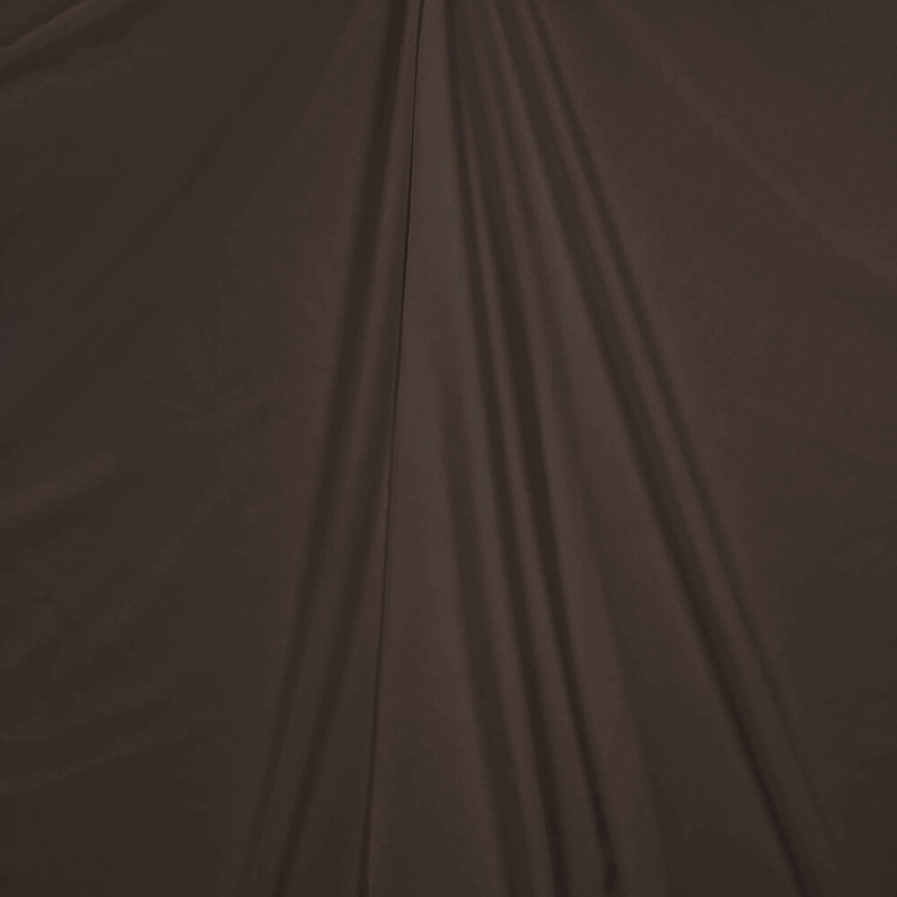COUPON VJ - Cupro Satin Solid TC08 - Marron foncé 80 x 137 cm