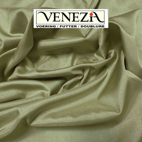 VJ COUPON - Venezia Voering - A71 - Olijfgroen  150X140CM