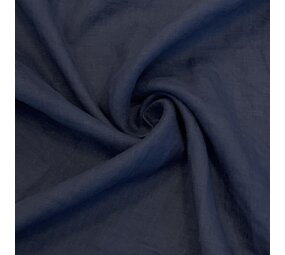 VJ COUPON - Linen Super Fine LV07 - dark blue 135X140CM VJ COUPON - Linen Super Fine LV07 - dark blue 135X140CM