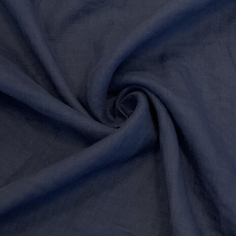 VJ COUPON - Linnen Super Fine LV07 - donker blauw 135X140CM VJ COUPON - Linnen Super Fine LV07 - donker blauw 135X140CM