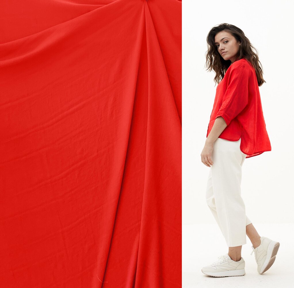 Lin clair AL01 - rouge Lin clair AL01 - rouge