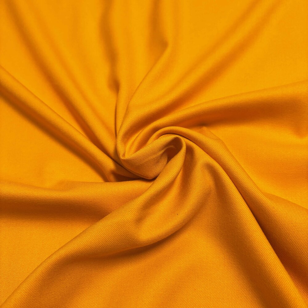 Gabardine extensible en bambou BC46 - jaune chaud Gabardine extensible en bambou BC46 - jaune chaud