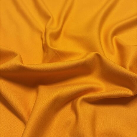 Gabardine extensible en bambou BC46 - jaune chaud Gabardine extensible en bambou BC46 - jaune chaud