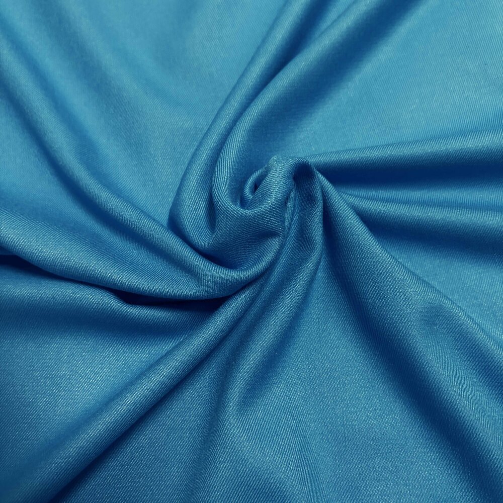 Gabardine de bambou extensible BC47 - bleu azur Gabardine de bambou extensible BC47 - bleu azur