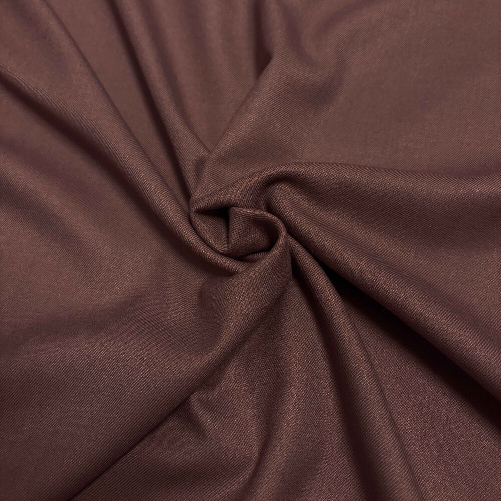Gabardine extensible en bambou BC48 - rouge prune Gabardine extensible en bambou BC48 - rouge prune