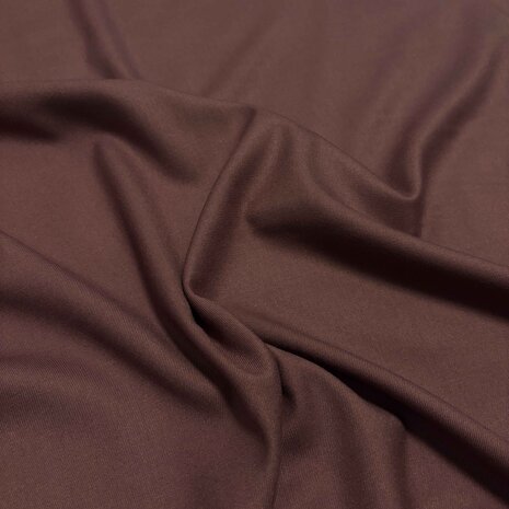 Gabardine extensible en bambou BC48 - rouge prune Gabardine extensible en bambou BC48 - rouge prune
