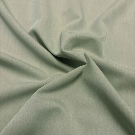 Gabardine Terlenka Stretch T59 - vert sauge mélangé