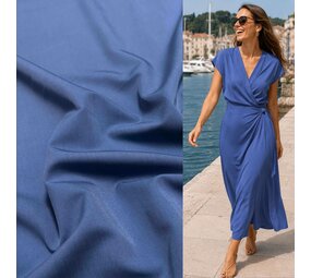 Gabardine Terlenka Stretch T62 - light cobalt blue
