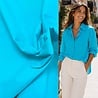 Stretch Katoen Poplin 5570 - turquoise Stretch Katoen Poplin 5570 - turquoise