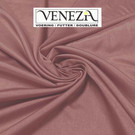 VJ COUPON Venezia Voering AA98 - Oud Roze 120X140CM VJ COUPON Venezia Voering AA98 - Oud Roze 120X140CM