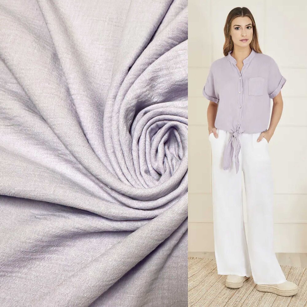 VJ COUPON Helles Leinen 4918 - Flieder 115 x 150 cm VJ COUPON Helles Leinen 4918 - Flieder 115 x 150 cm