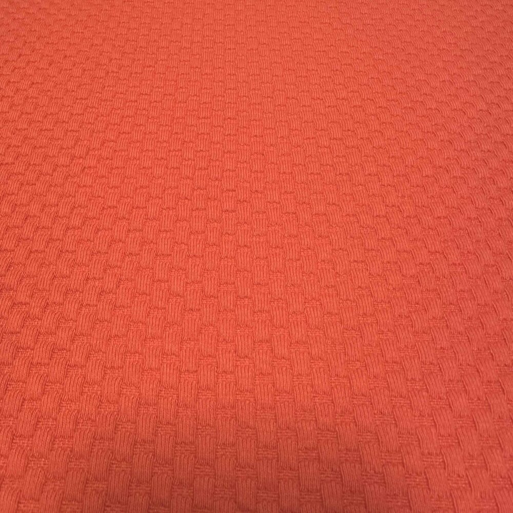 VJ COUPON Stretch-Strick mit Waffelstruktur 4997 - rot 90+80+40X170CM