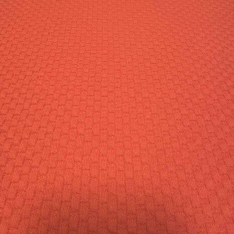 VJ COUPON Stretch-Strick mit Waffelstruktur 4997 - rot 90+80+40X170CM