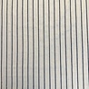 Geweven katoen linnen streep 5574 - wit/blauw Geweven katoen linnen streep 5574 - wit/blauw