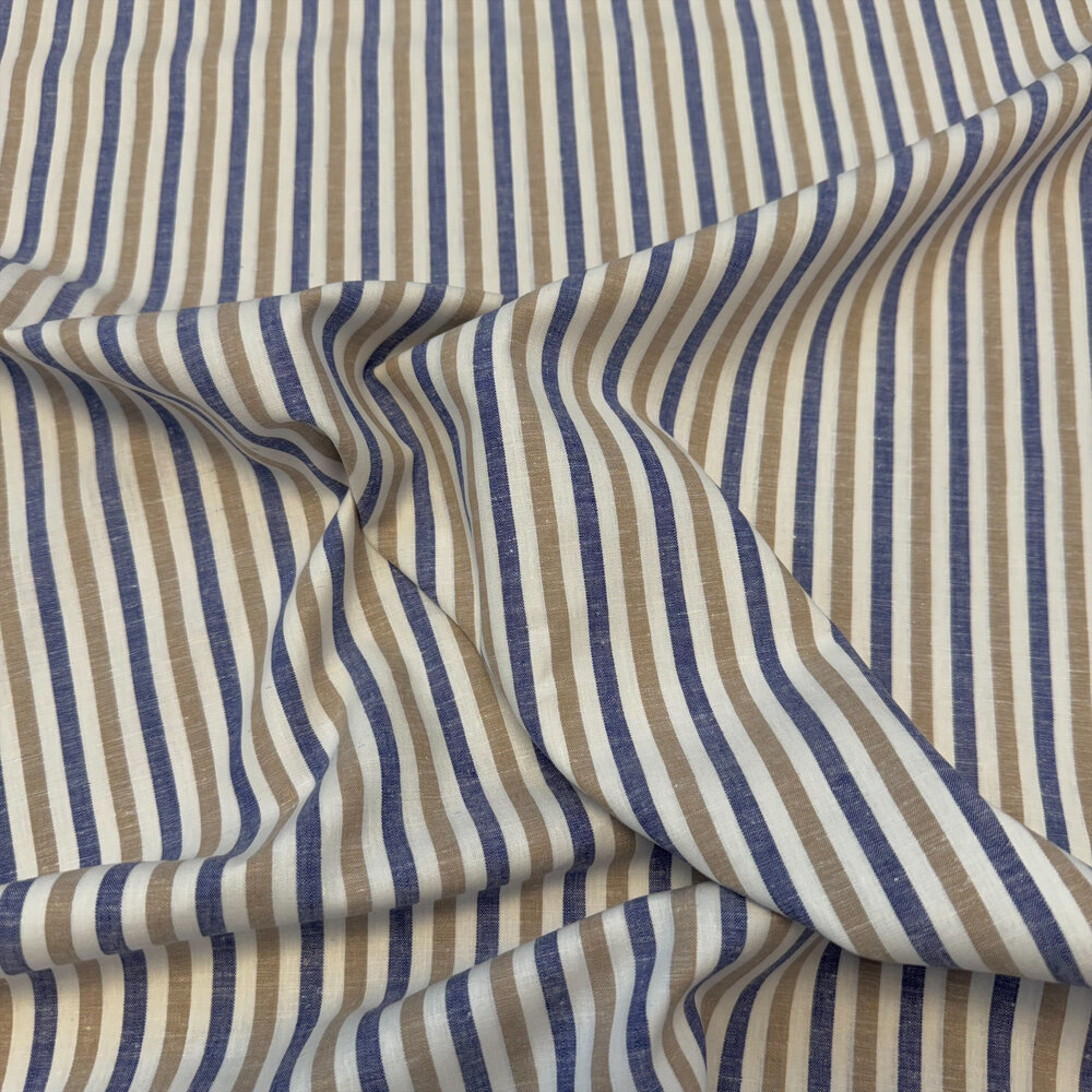 Woven cotton linen stripe 5568 Woven cotton linen stripe 5568