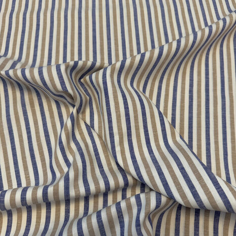 Woven cotton linen stripe 5568 Woven cotton linen stripe 5568