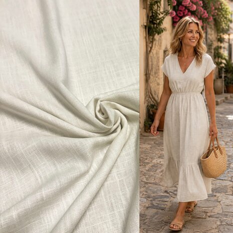 Lin Viscose 5579 - crème Lin Viscose 5579 - crème