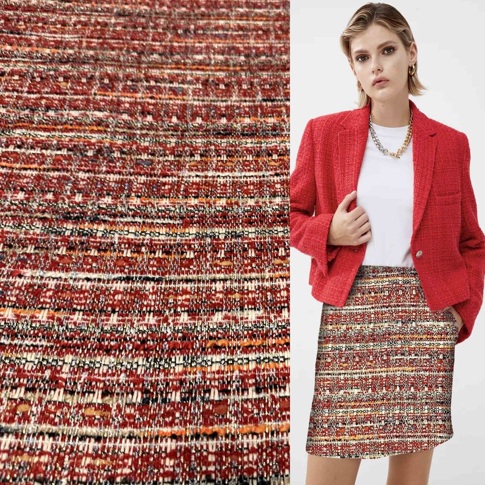 VJ COUPON Grober Tweed W233 100 x 150 cm VJ COUPON Grober Tweed W233 100 x 150 cm