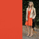VJ COUPON Satin Coton Confort Extensible SK06 - Orange 65X135CM VJ COUPON Satin Coton Confort Extensible SK06 - Orange 65X135CM