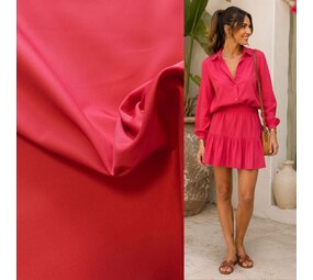 Gabardine de coton et polyester 5583 - Rouge Gabardine de coton et polyester 5583 - Rouge