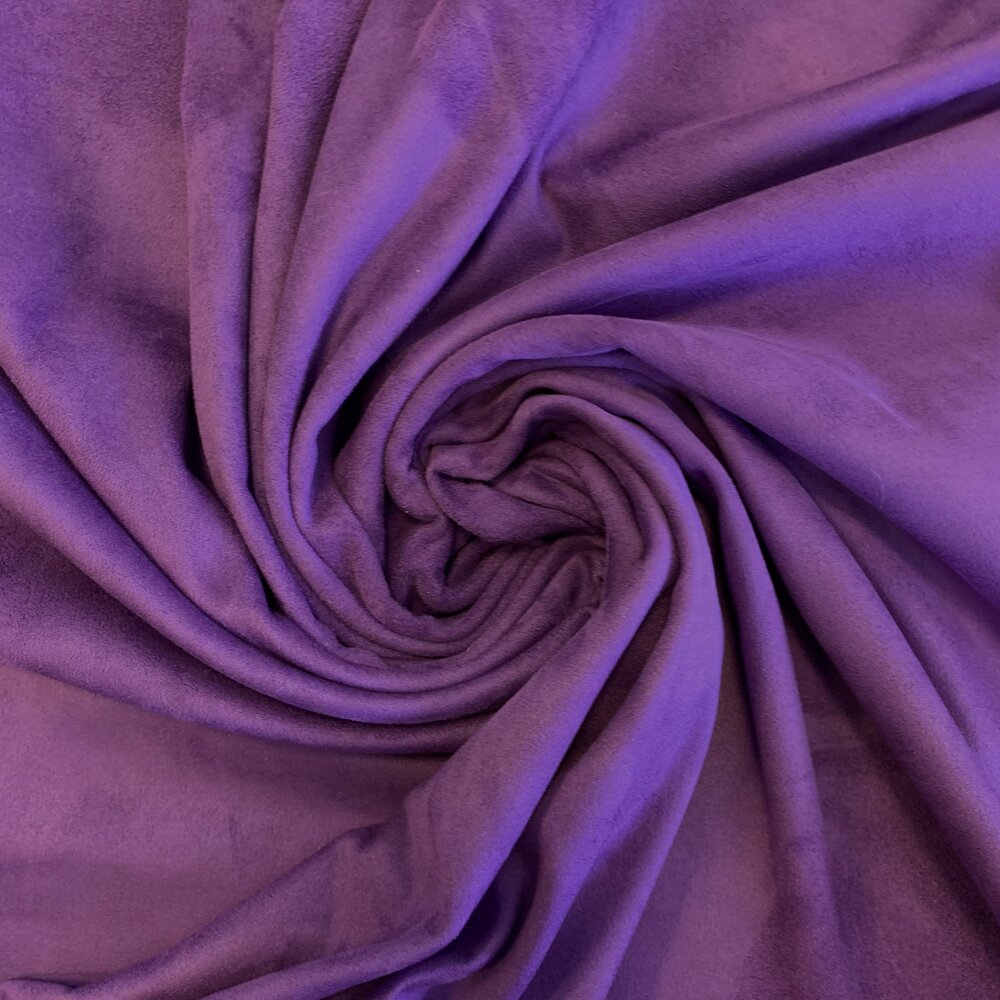 VJ COUPON -Suedine Stretch SU40 - purple 50X140CM