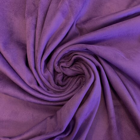 COUPON VJ - Daim extensible SU40 - violet 50 x 140 cm