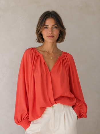 Coton extensible 5590 - Rouge