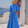 Coton extensible 5591 - Bleu
