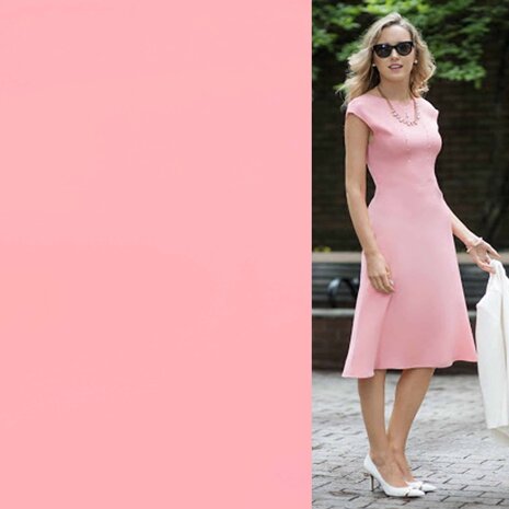 COUPON VJ - Punta di Roma P06 - rose clair 160 x 145 cm COUPON VJ - Punta di Roma P06 - rose clair 160 x 145 cm