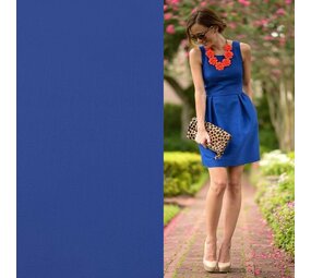 VJ COUPON Satin Coton Confort Extensible SK09 - Bleu Cobalt 175X135CM (FT) VJ COUPON Satin Coton Confort Extensible SK09 - Bleu Cobalt 175X135CM (FT)