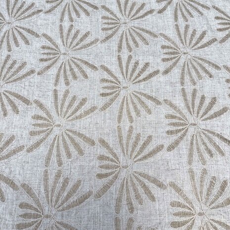 VJ COUPON - Linen Viscose Embroidered - 5473 100X140CM
