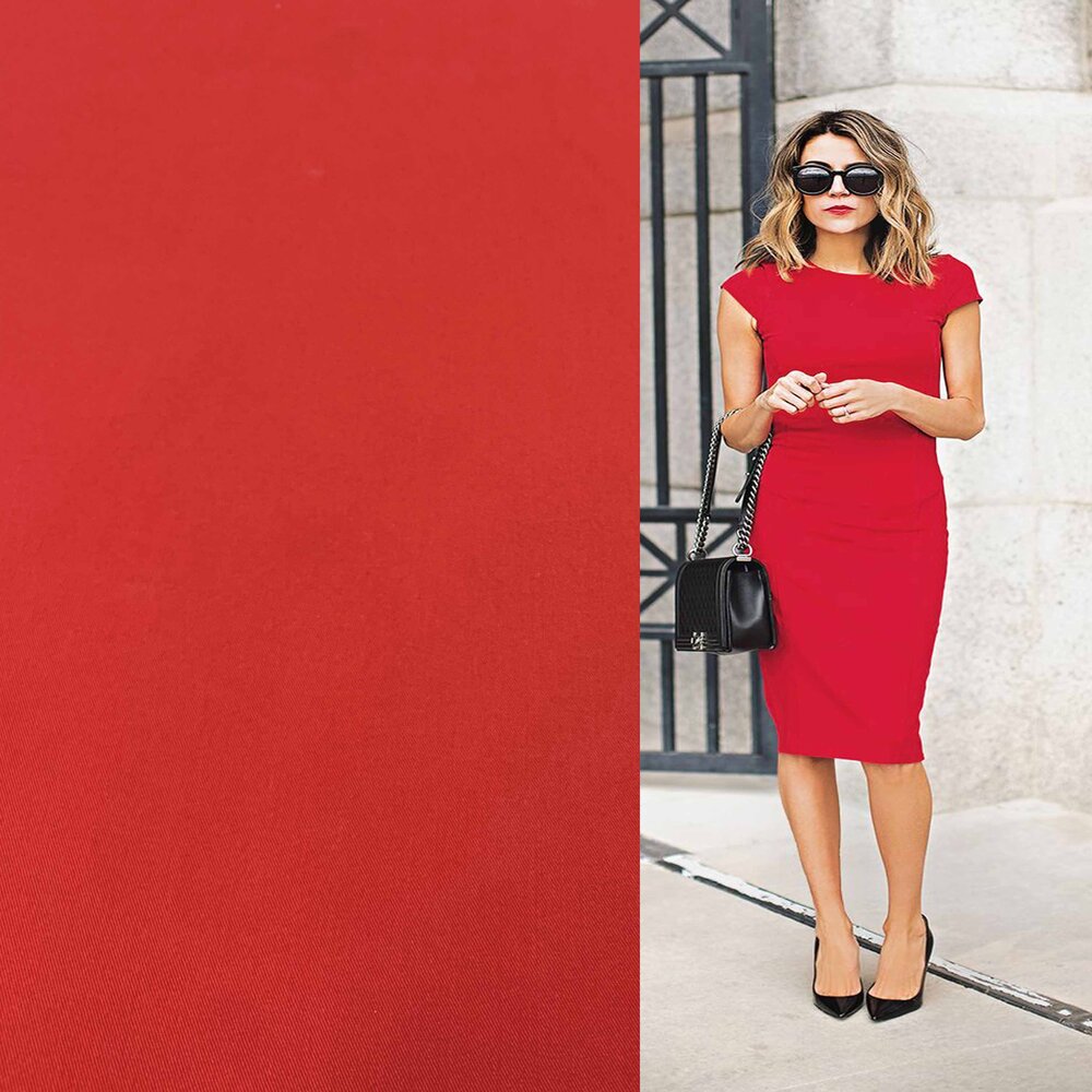 VJ-COUPON – Gabardine Terlenka Stretch T16 – rot 160 x 140 cm