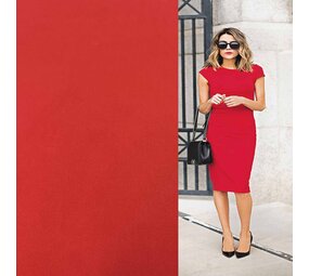 VJ-COUPON - Gabardine Terlenka Stretch T16 - rot 160 x 140 cm