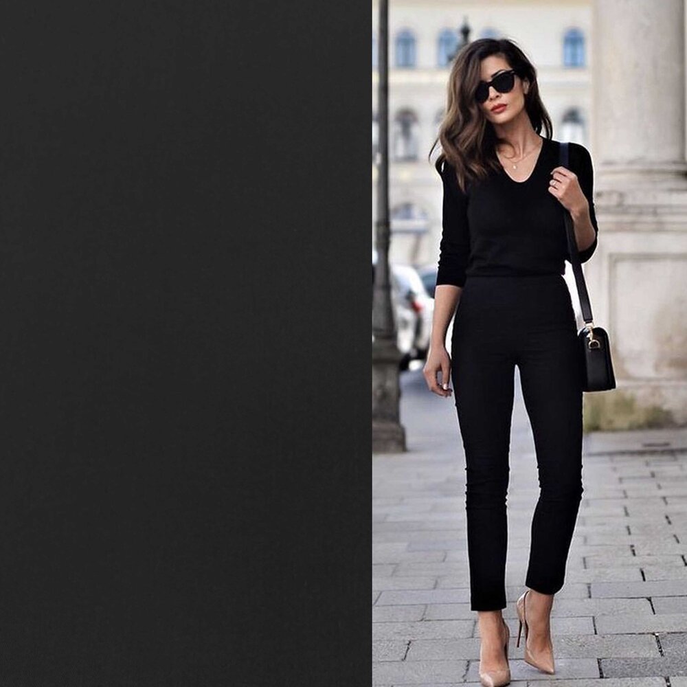 VJ COUPON - Gabardine Terlenka Stretch T17 - Black 140X140CM (FT) VJ COUPON - Gabardine Terlenka Stretch T17 - Black 140X140CM (FT)