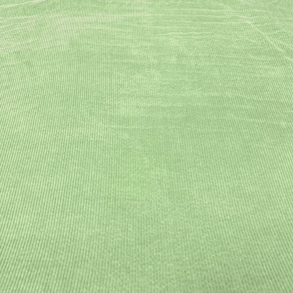 COUPON VJ - Velours côtelé extensible en coton AB39 - Vert menthe 70 x 140 cm COUPON VJ - Velours côtelé extensible en coton AB39 - Vert menthe 70 x 140 cm
